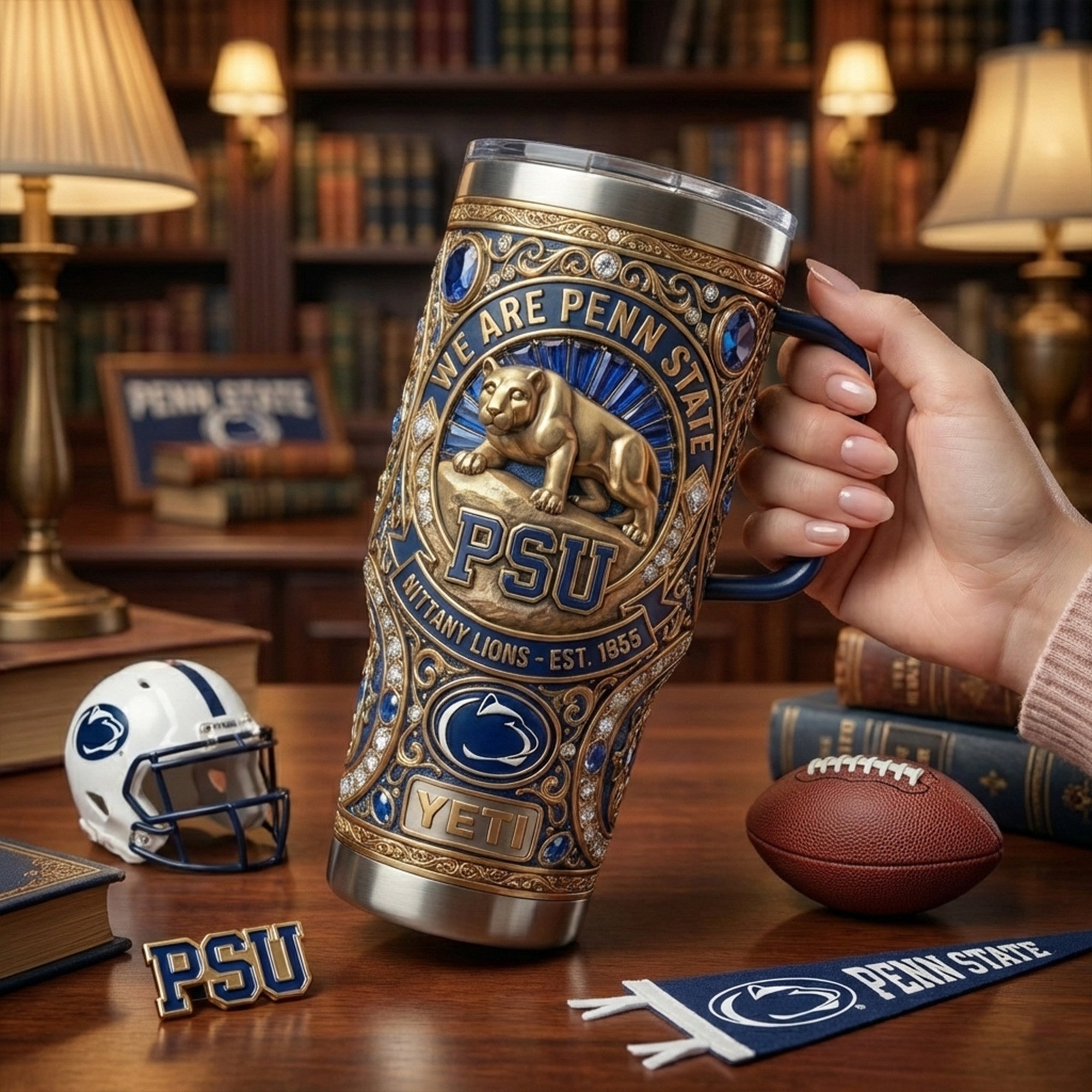 PSNL 40oz Tumbler With Handle LNTH