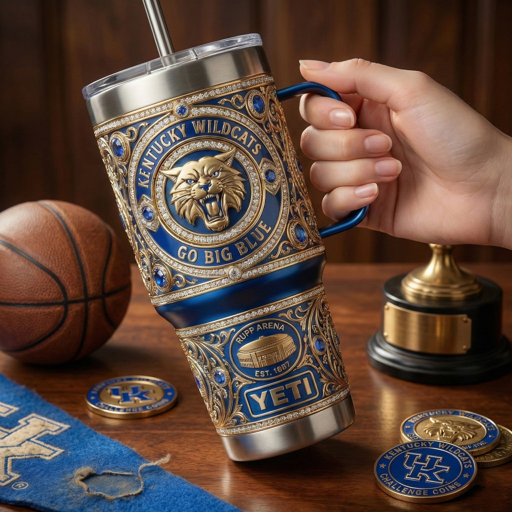 KWBK 40oz Tumbler With Handle LNTH