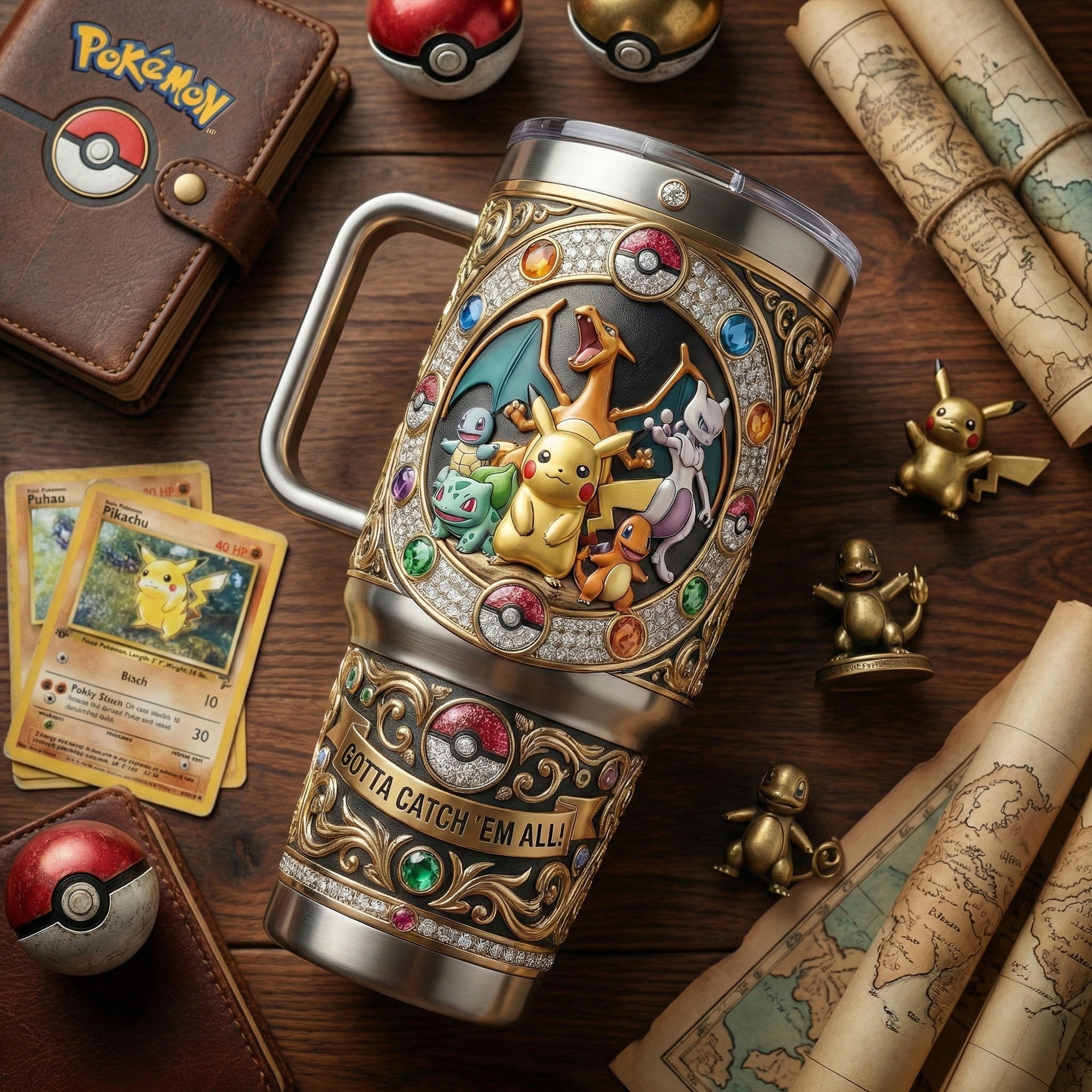 PKM 40oz Tumbler With Handle LNTH