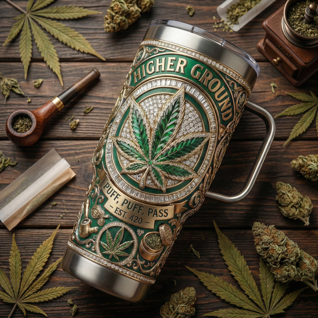 WEED 40oz Tumbler With Handle LNTH
