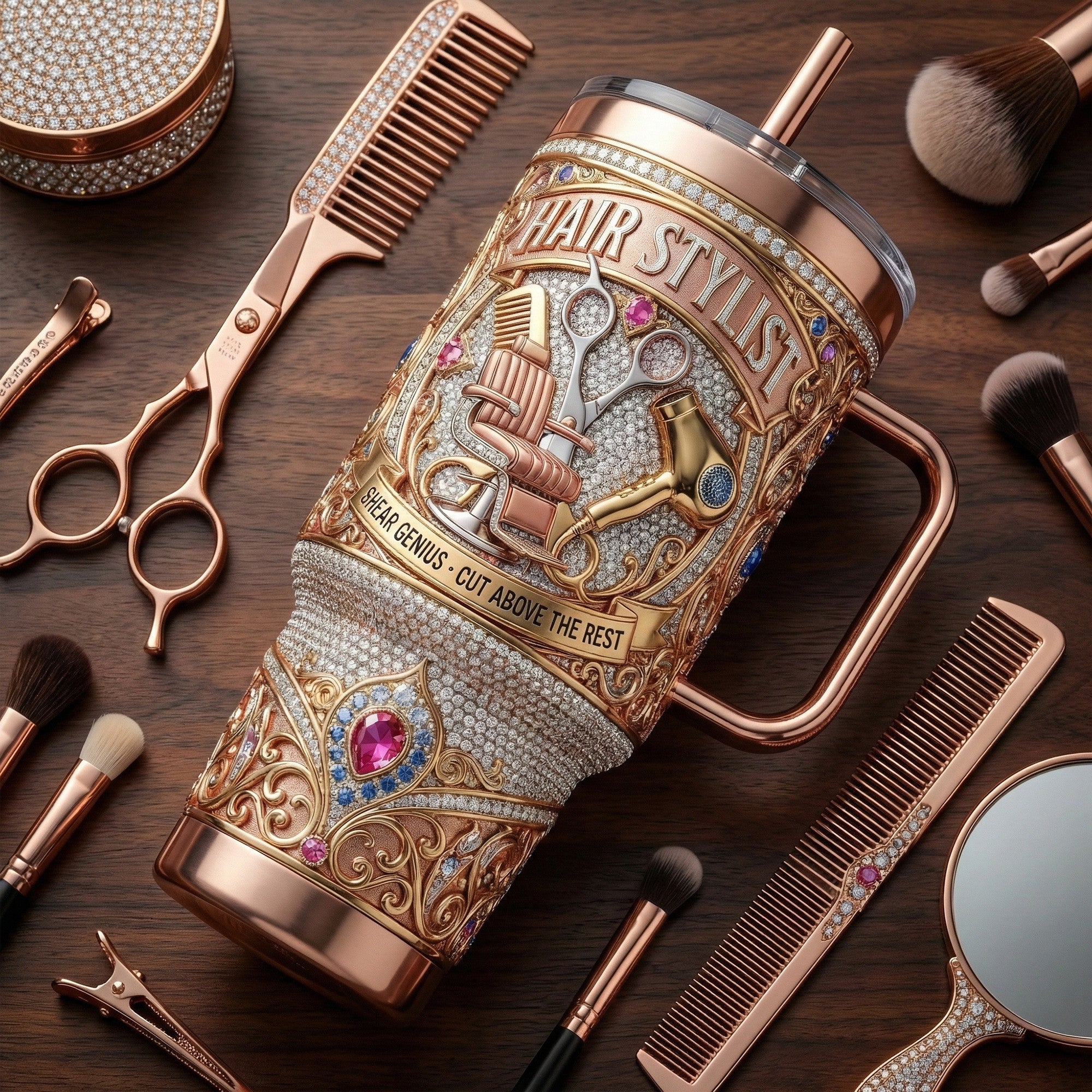 HRSL 40oz Tumbler With Handle LNTH
