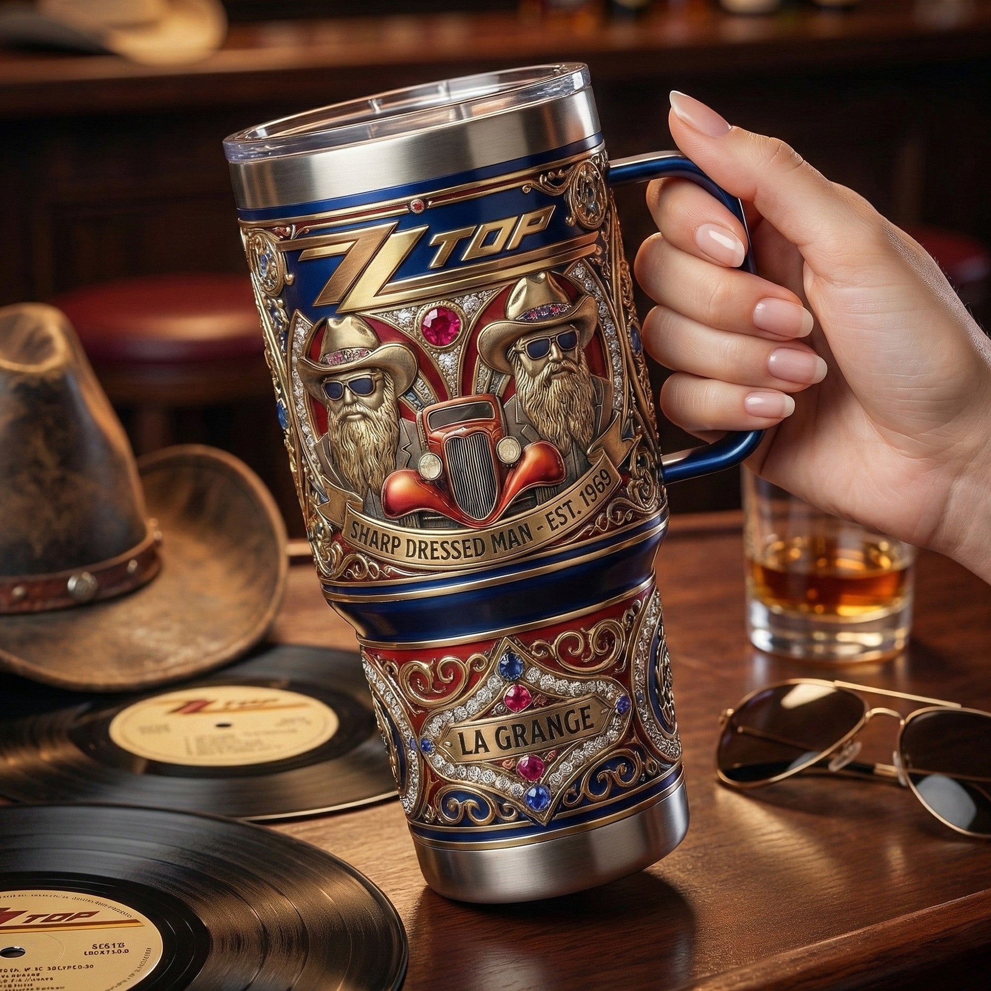 ZZT 40oz Tumbler With Handle LNTH