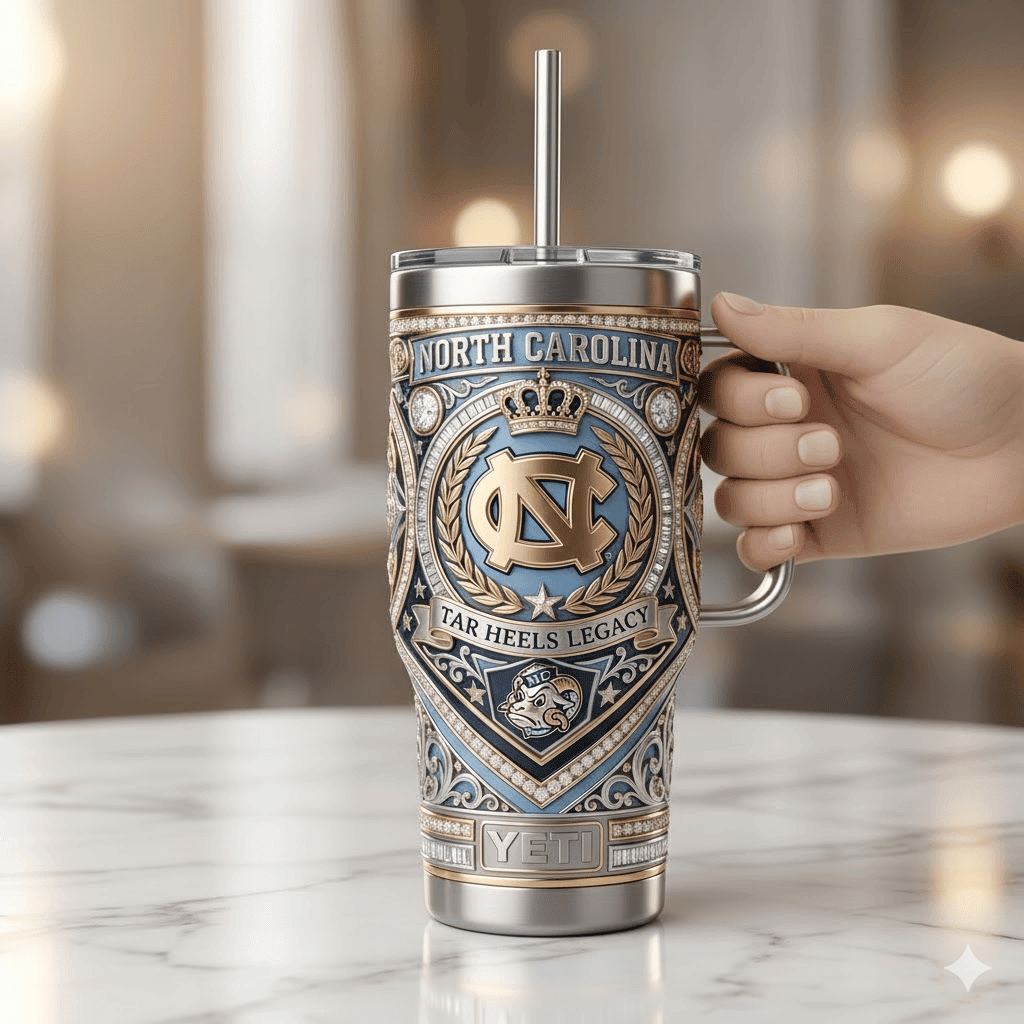 UNC 40oz Tumbler With Handle PDL