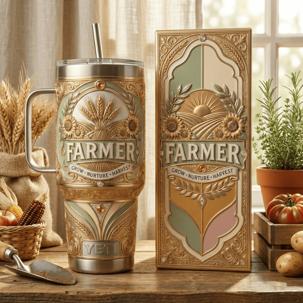 Farmer 40oz Tumbler With Handle HTTT