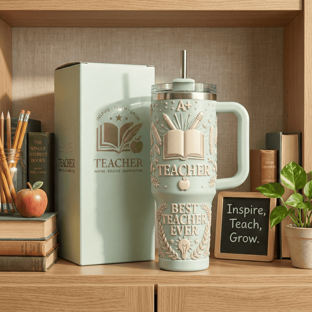 TEACHERS 40oz Tumbler With Handle HTTT