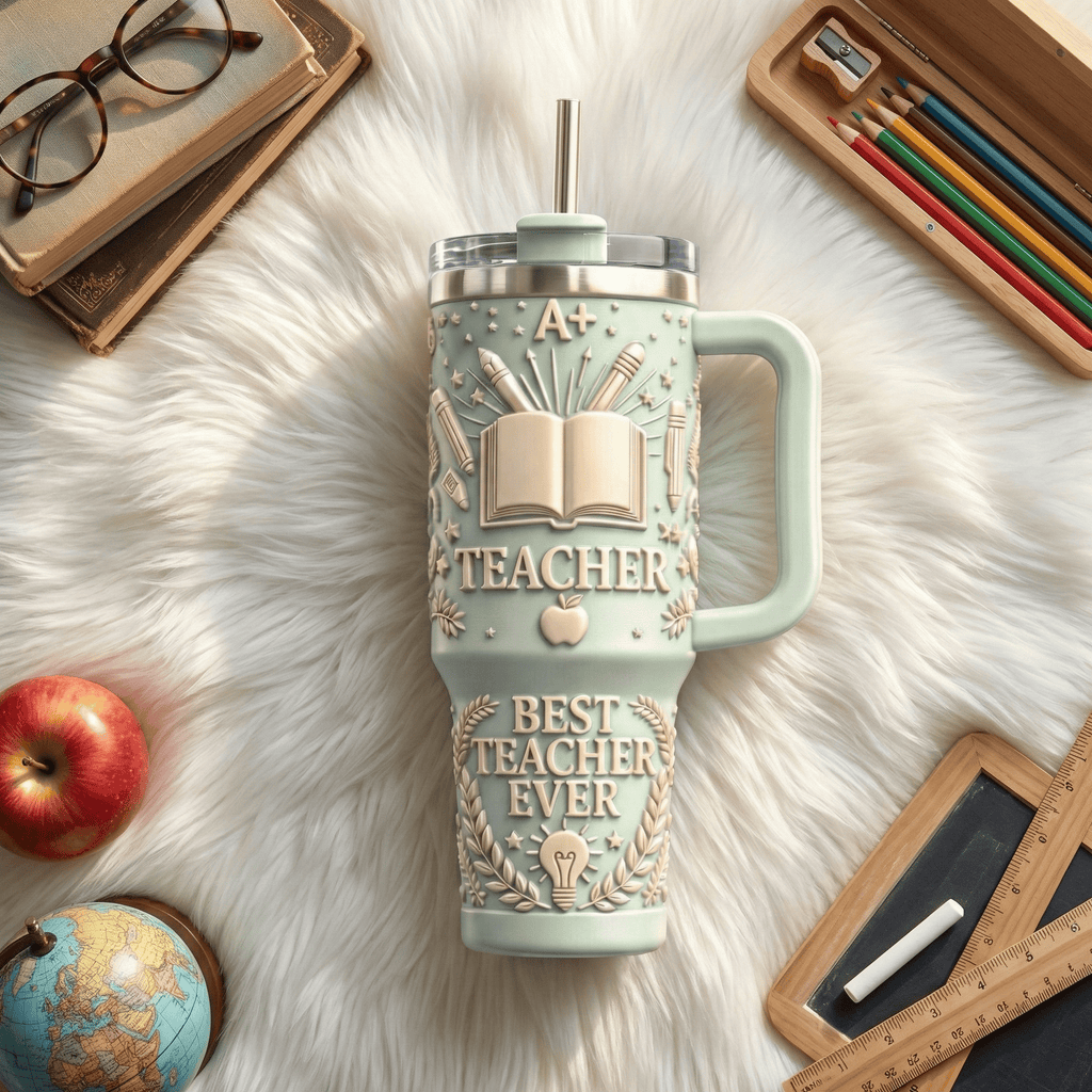 TEACHERS 40oz Tumbler With Handle HTTT