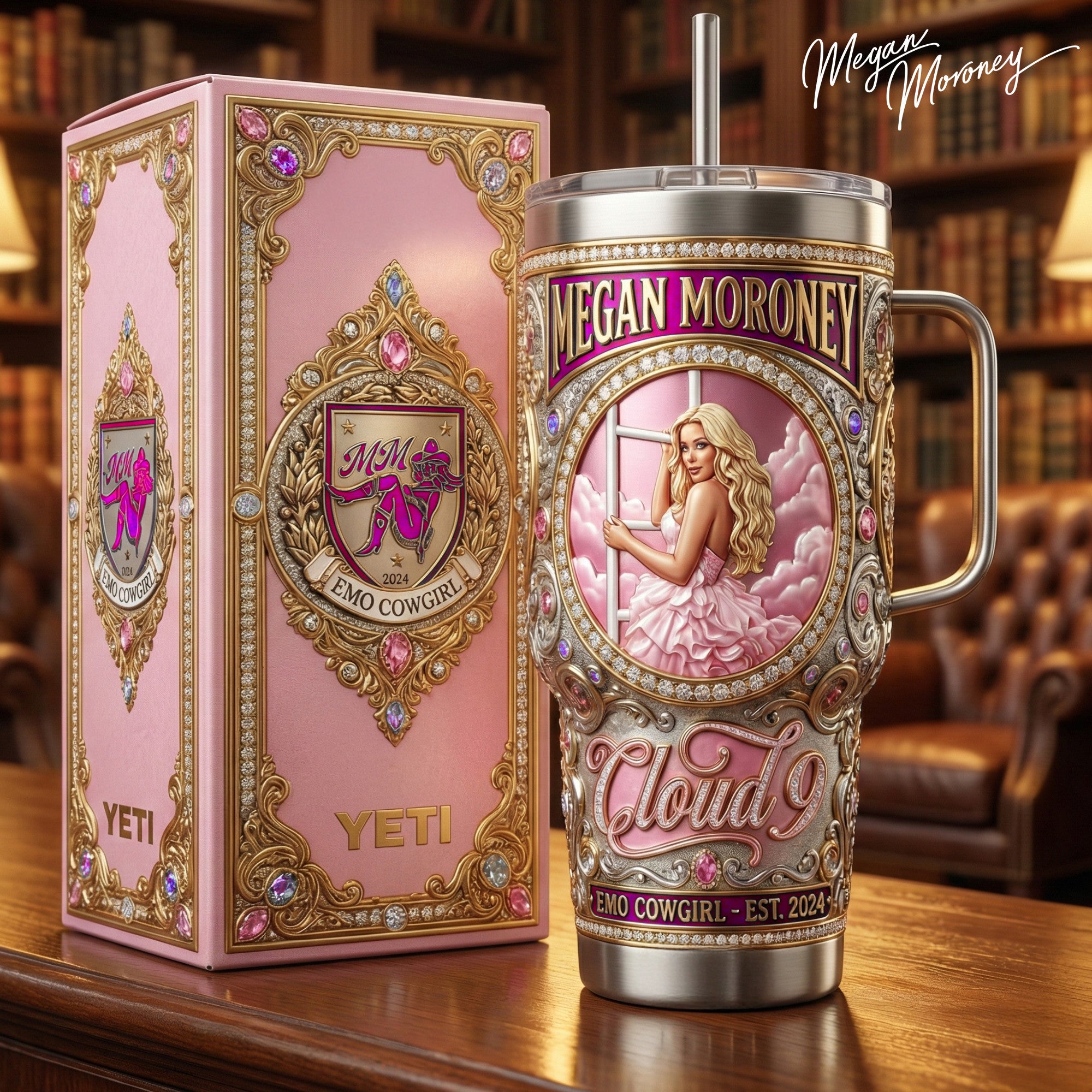 MGMR 40oz Tumbler With Handle LNTH