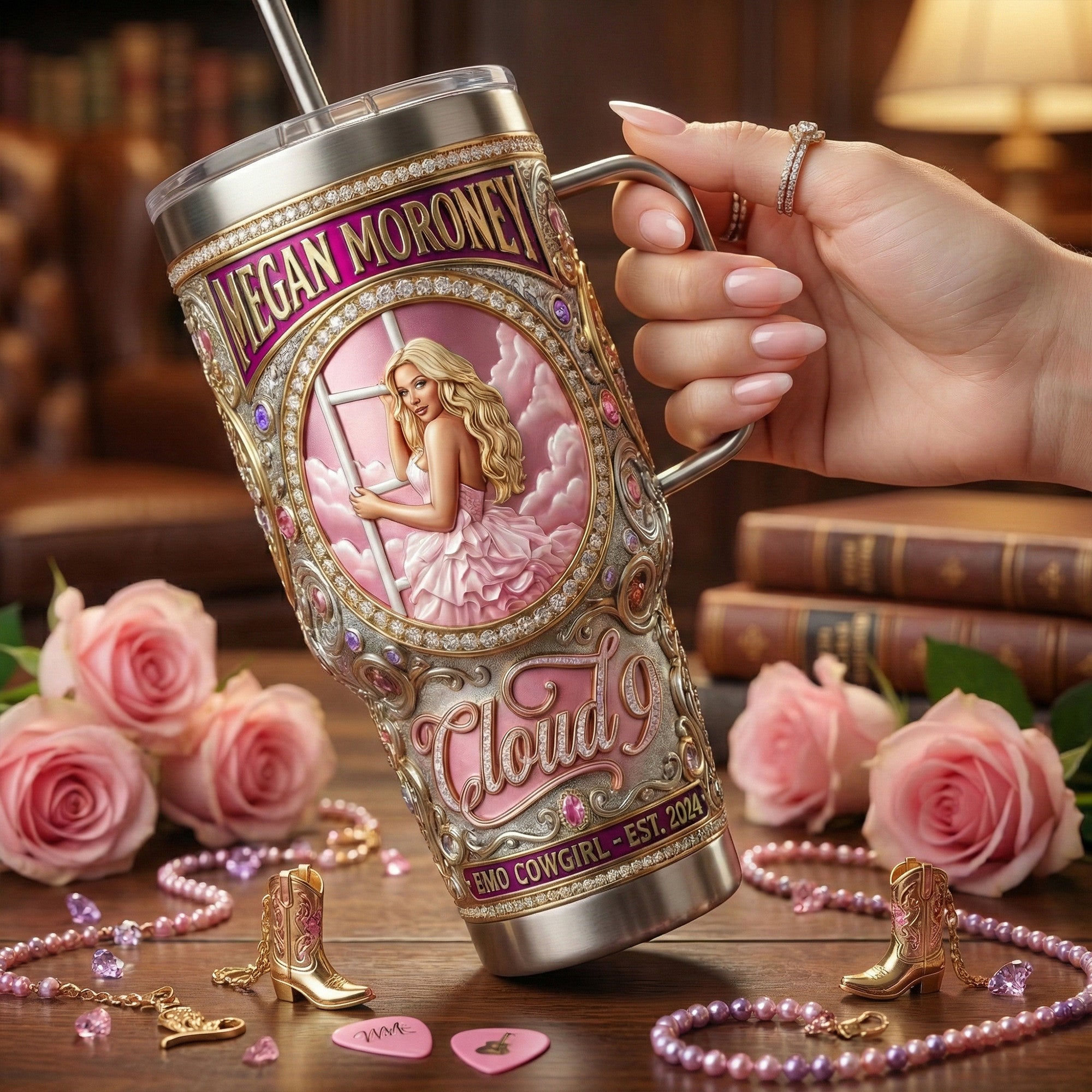 MGMR 40oz Tumbler With Handle LNTH