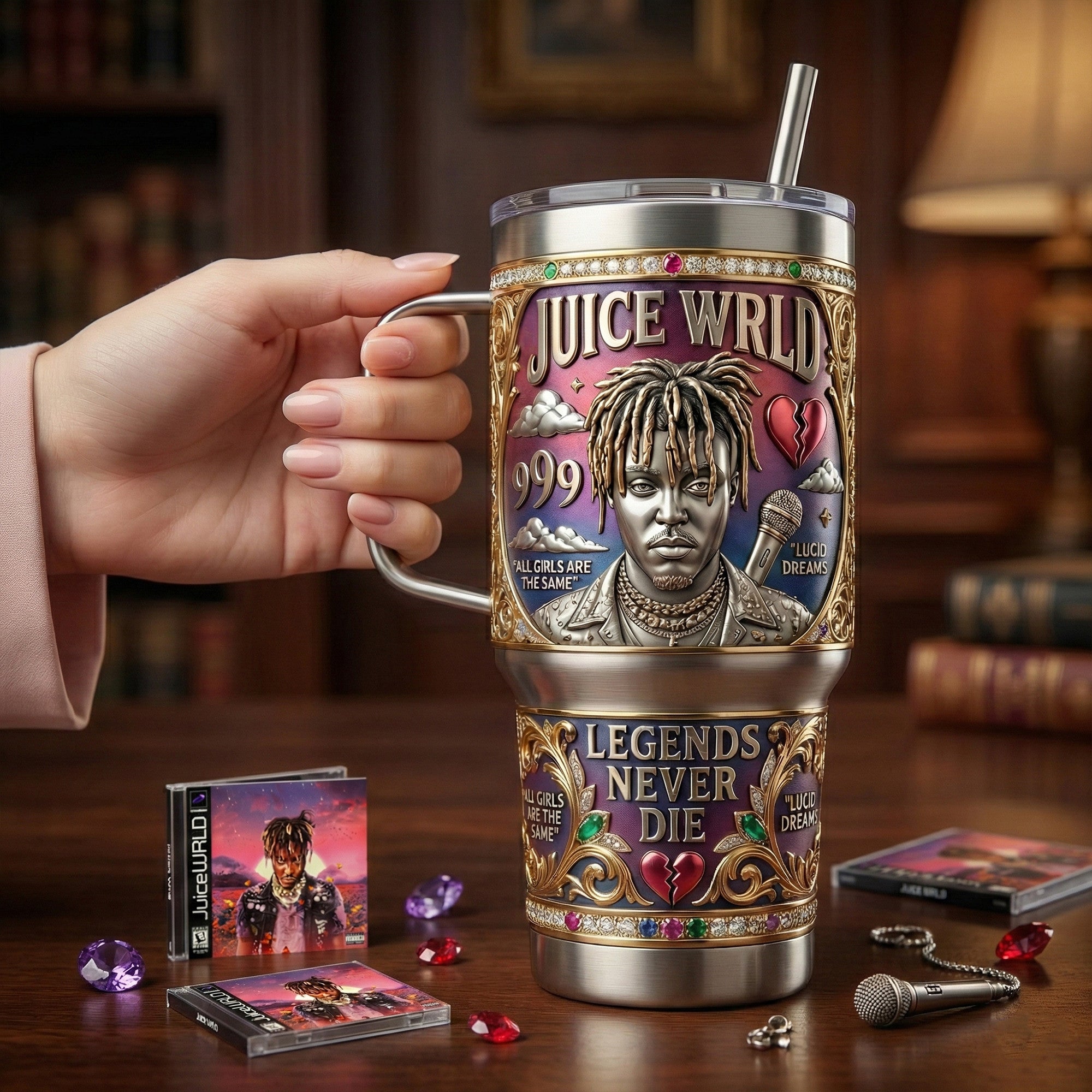 WRLD 40oz Tumbler With Handle LNTH