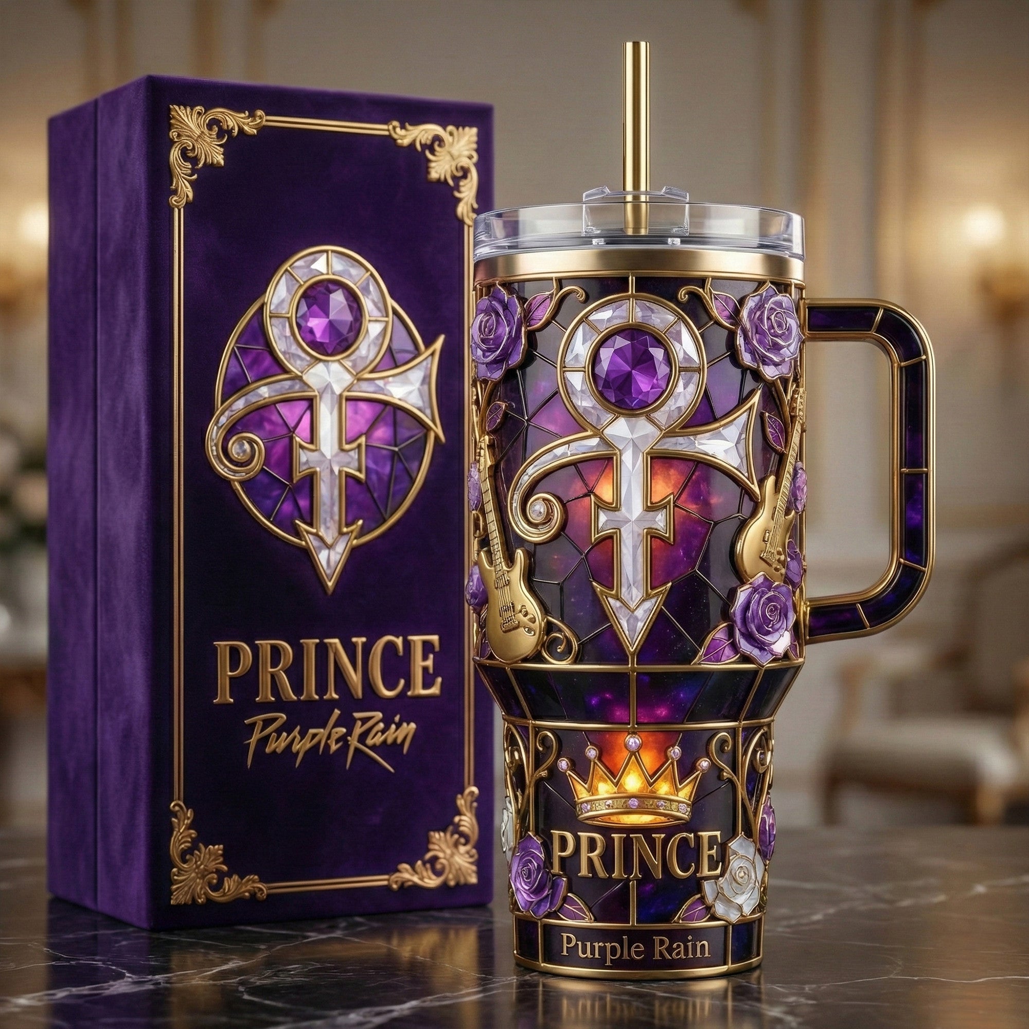 PRCE 40oz Tumbler With Handle DAT