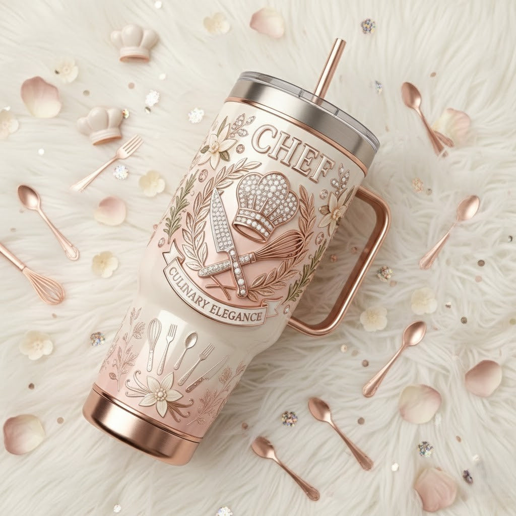 Chef 40oz Tumbler With Handle TNSM
