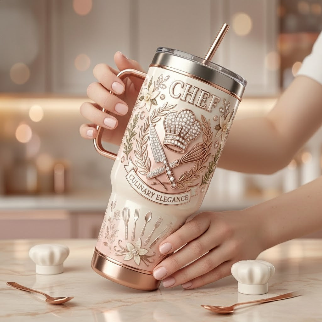 Chef 40oz Tumbler With Handle TNSM
