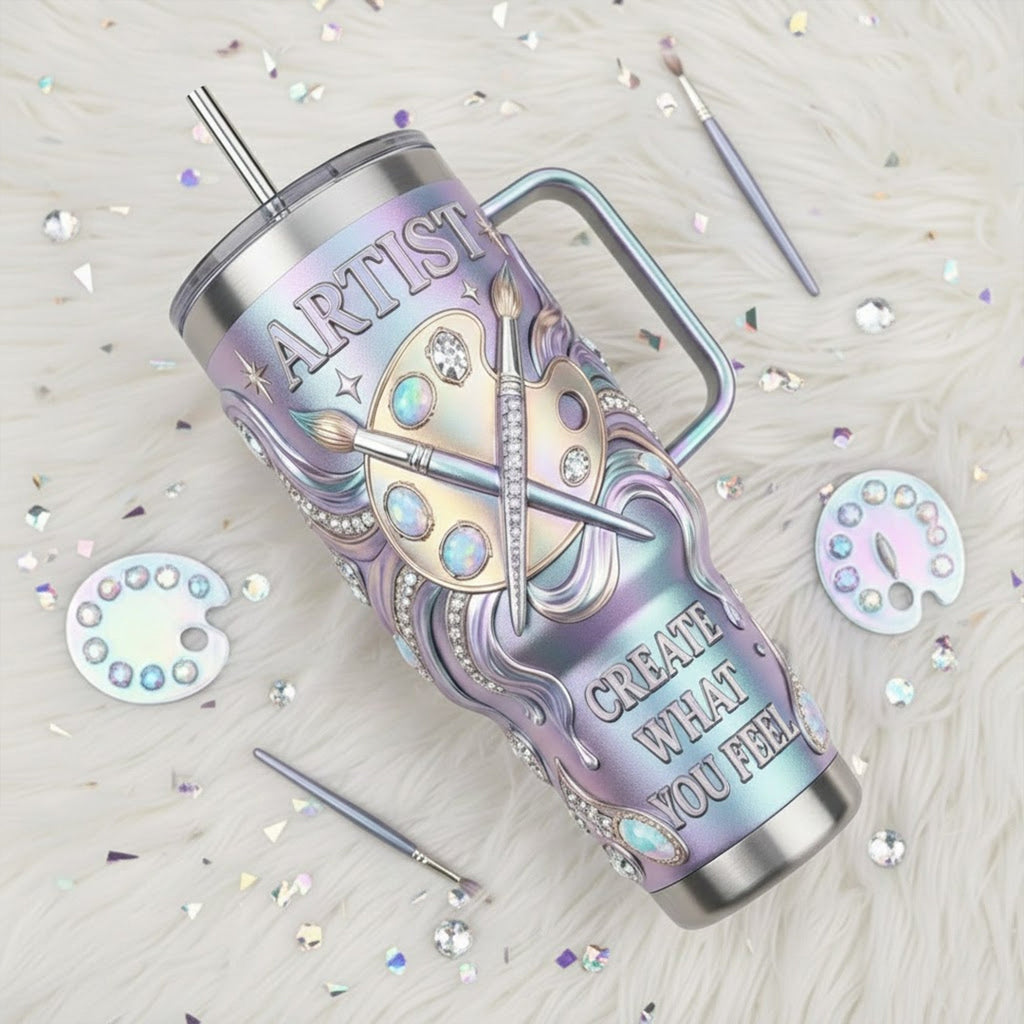 Artist 40oz Tumbler With Handle TNSM