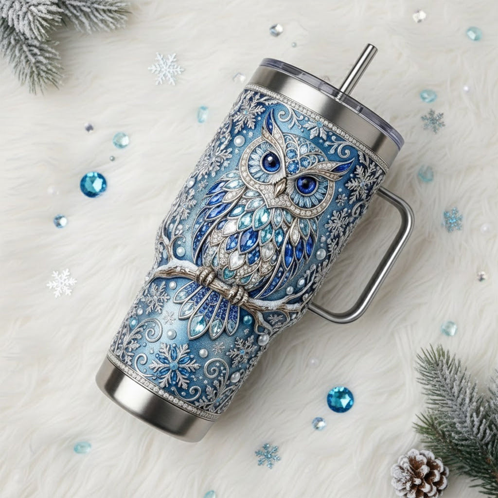 Blue Owl 40oz Tumbler With Handle TNSM