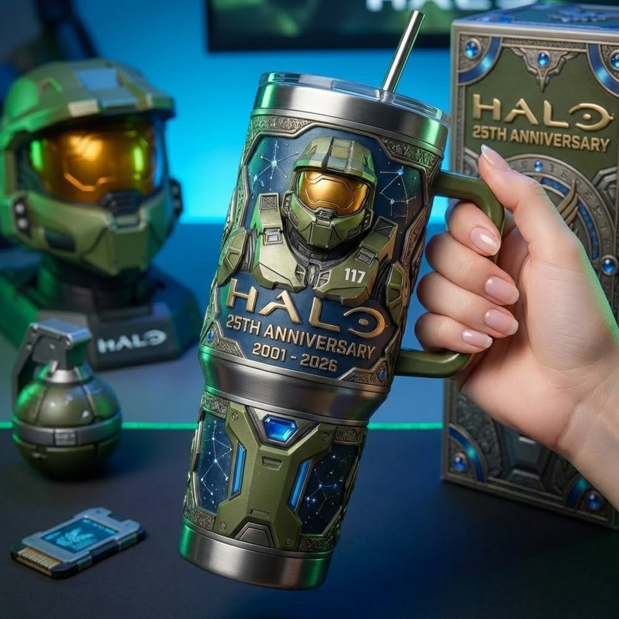 HALO 40oz Tumbler With Handle TNSM