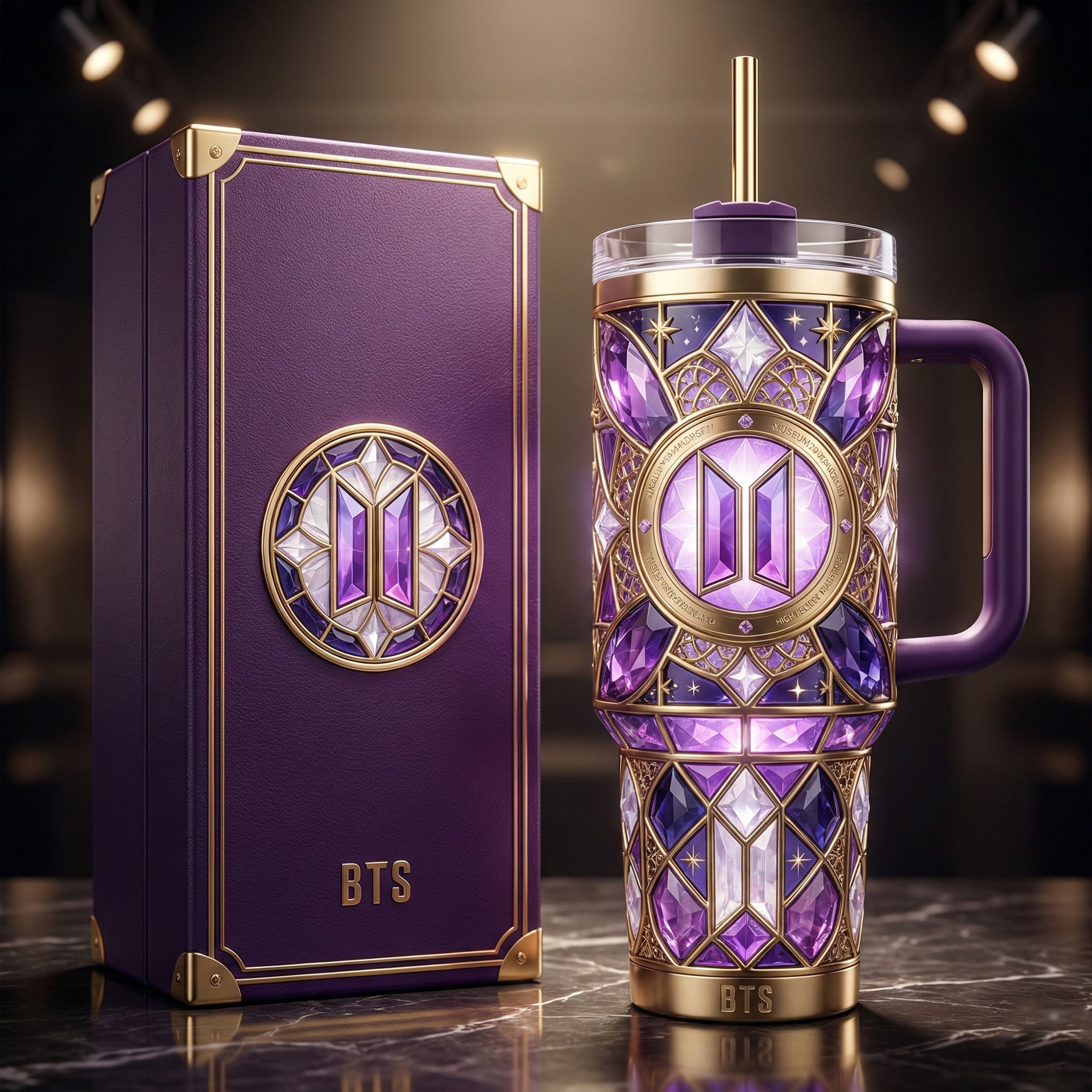 BTS 40oz Tumbler With Handle DAT