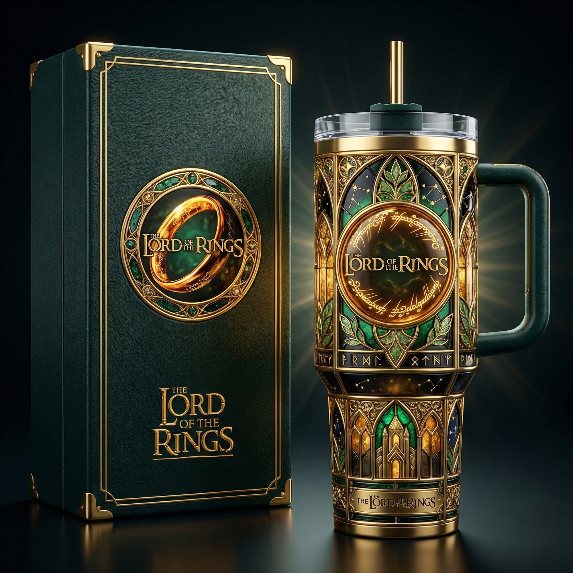 LOTR 40oz Tumbler With Handle DAT