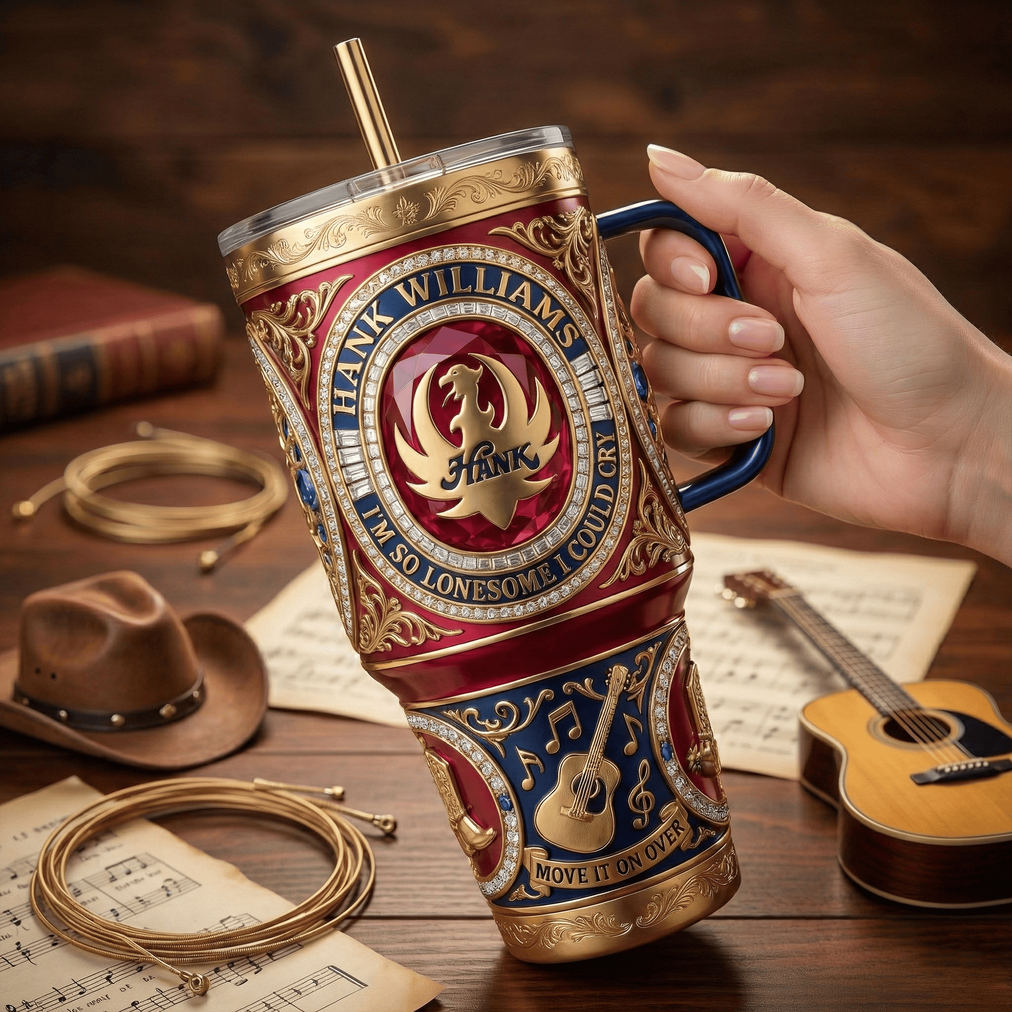 HWLJ 40oz Tumbler With Handle LNTH