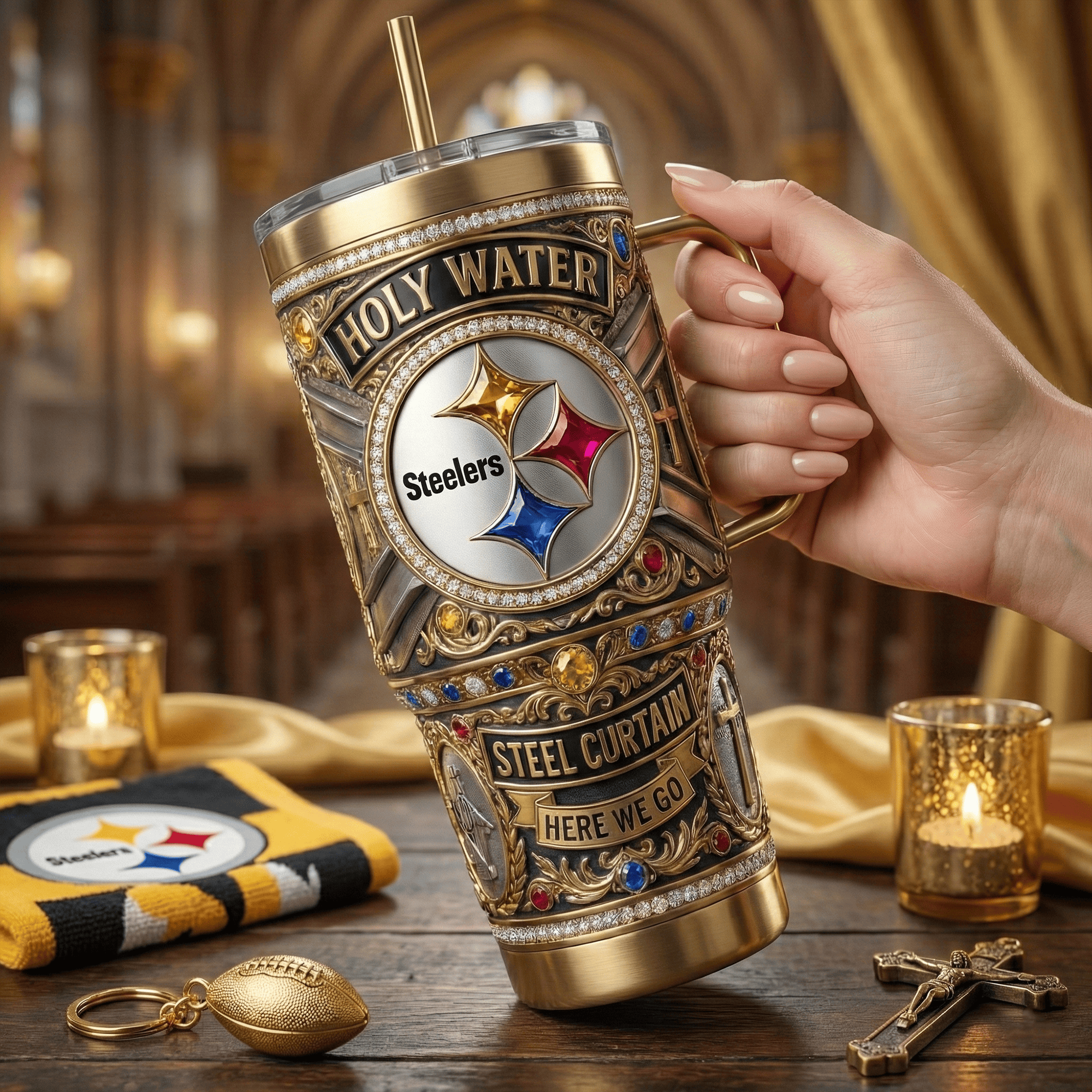 PBS 40oz Tumbler With Handle LNTH