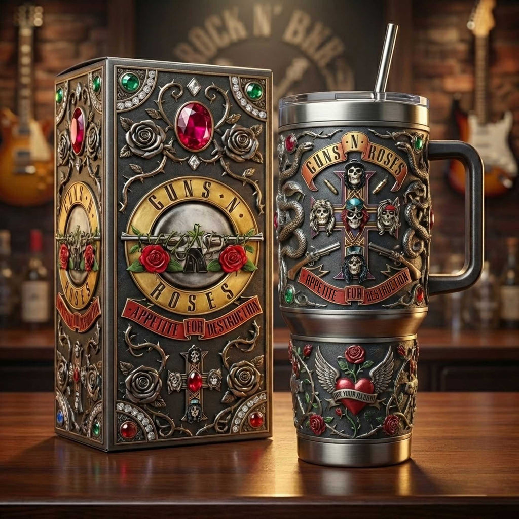 GNR 40oz Tumbler With Handle TNSM
