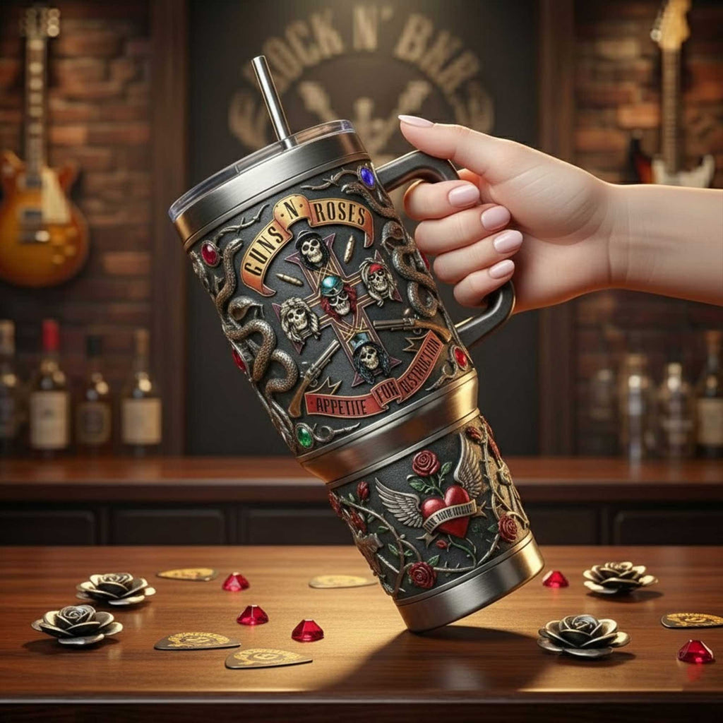 GNR 40oz Tumbler With Handle TNSM
