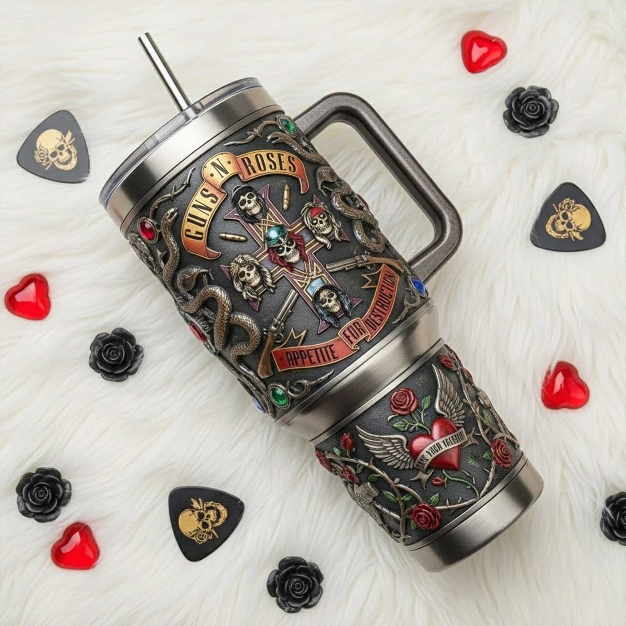 GNR 40oz Tumbler With Handle TNSM