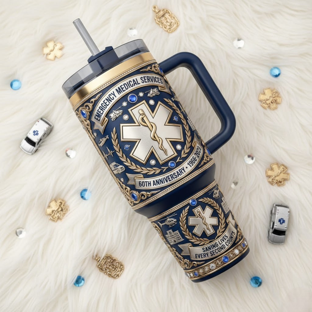 EMS 40oz Tumbler With Handle TNSM