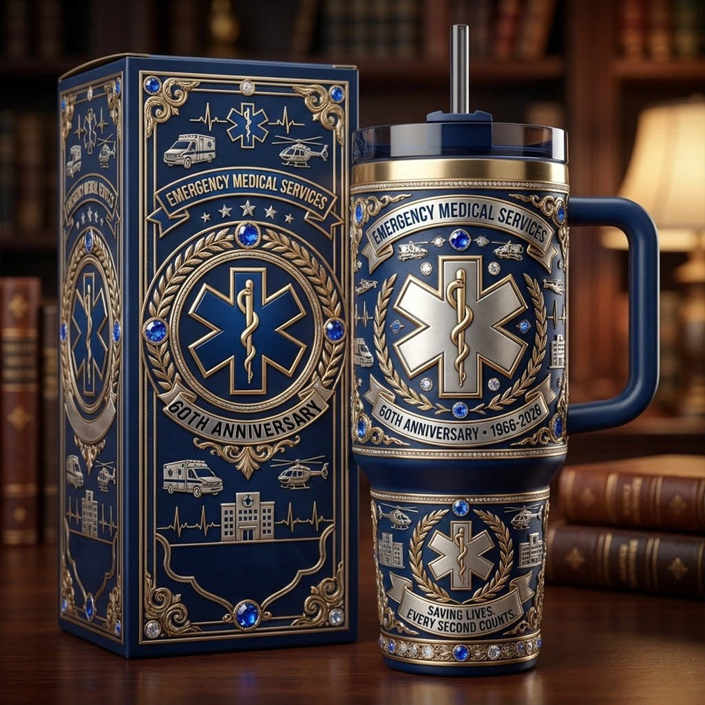 EMS 40oz Tumbler With Handle TNSM