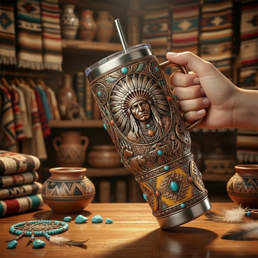 NTAM 40oz Tumbler With Handle TNSM