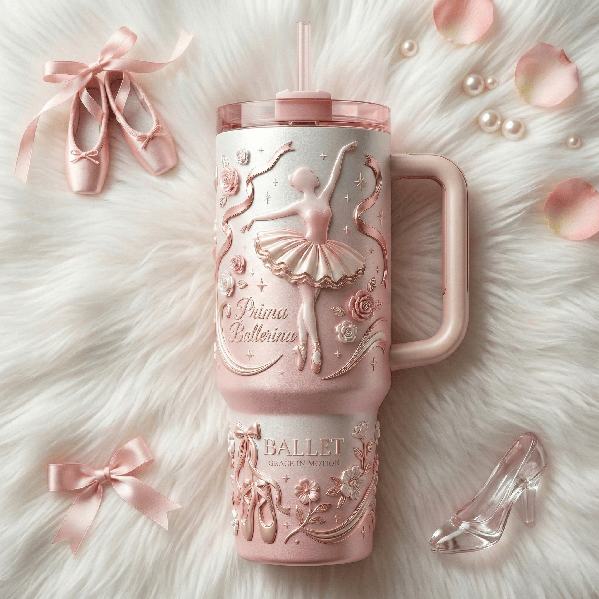 BALLET 40oz Tumbler With Handle HTTT