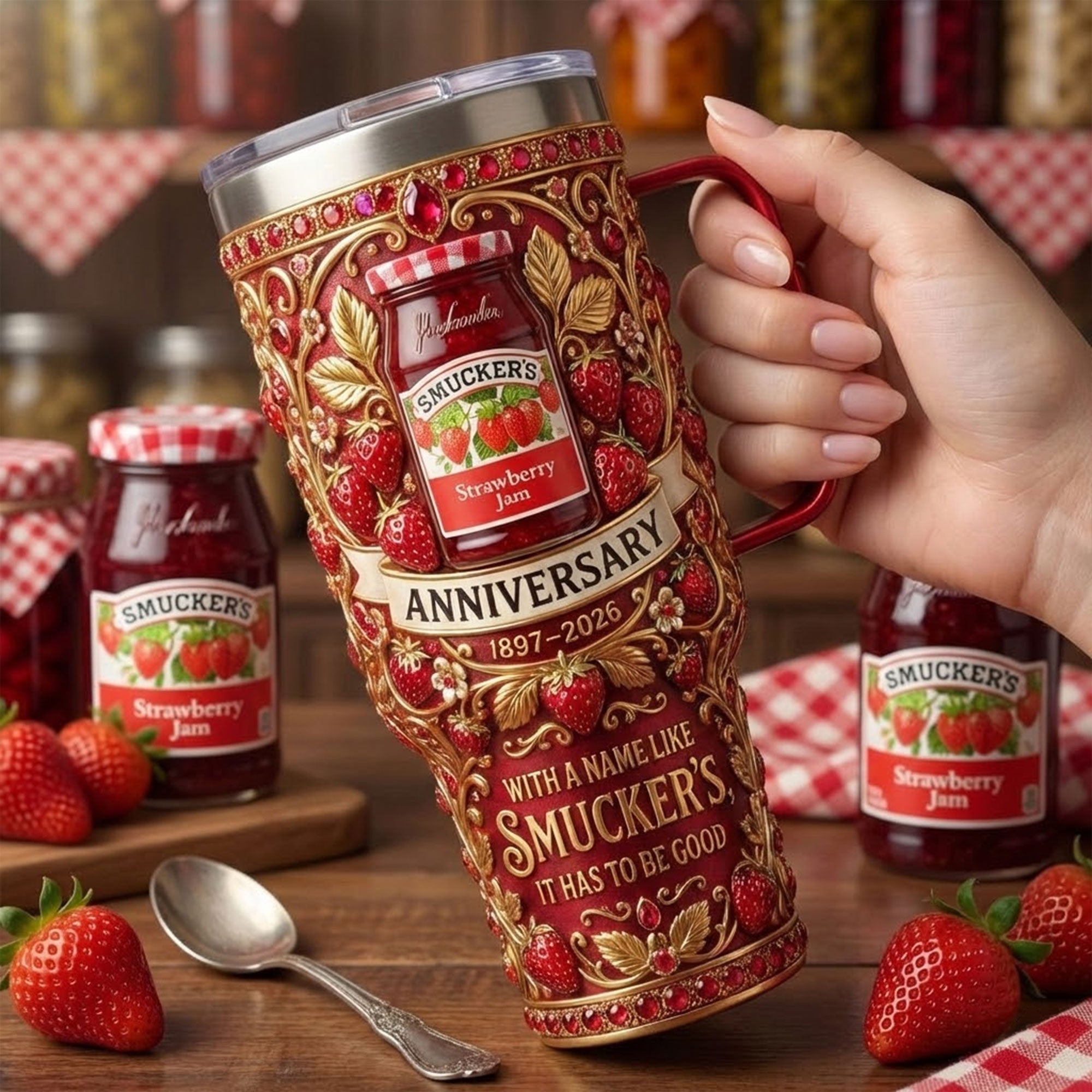 SMK 40oz Tumbler With Handle TNSM