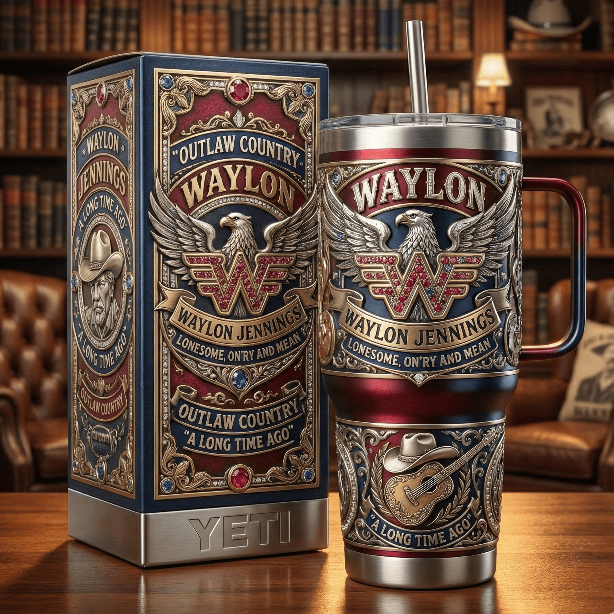 WNJN 40oz Tumbler With Handle LNTH