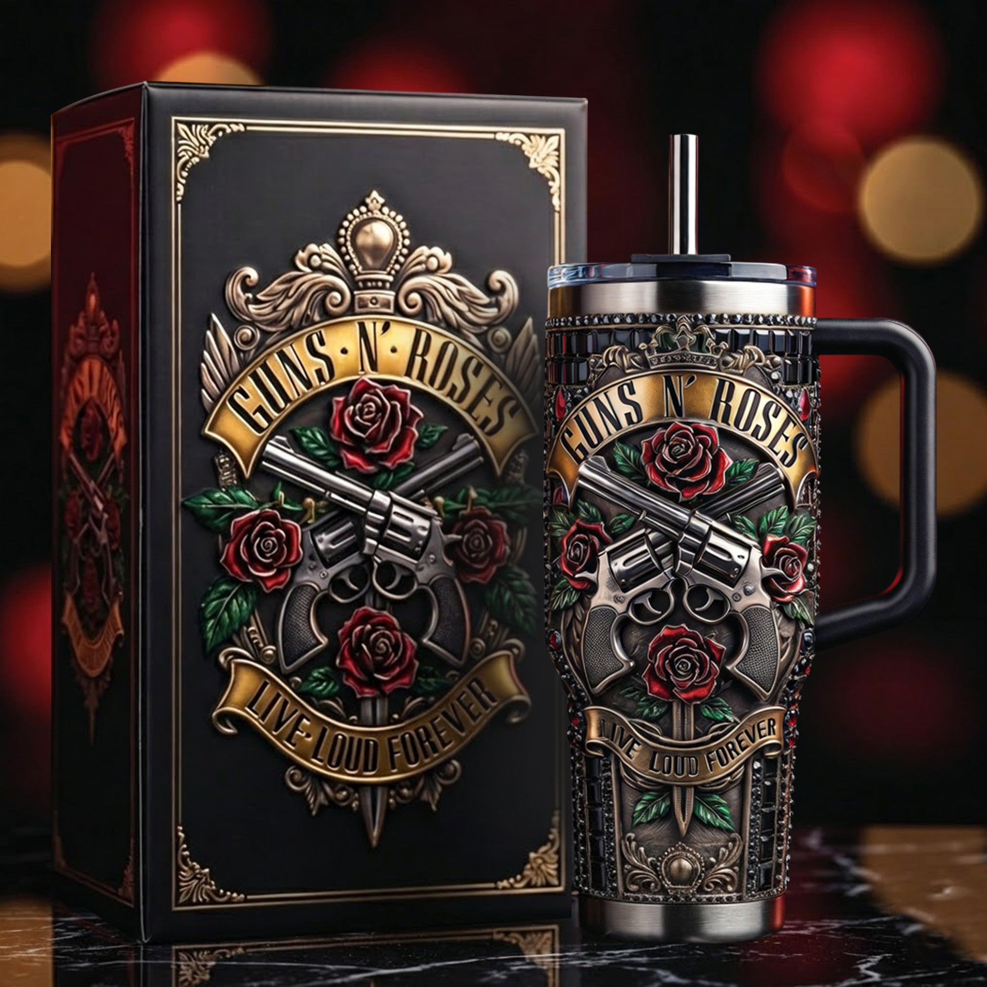 GNR 40oz Tumbler With Handle HTTT