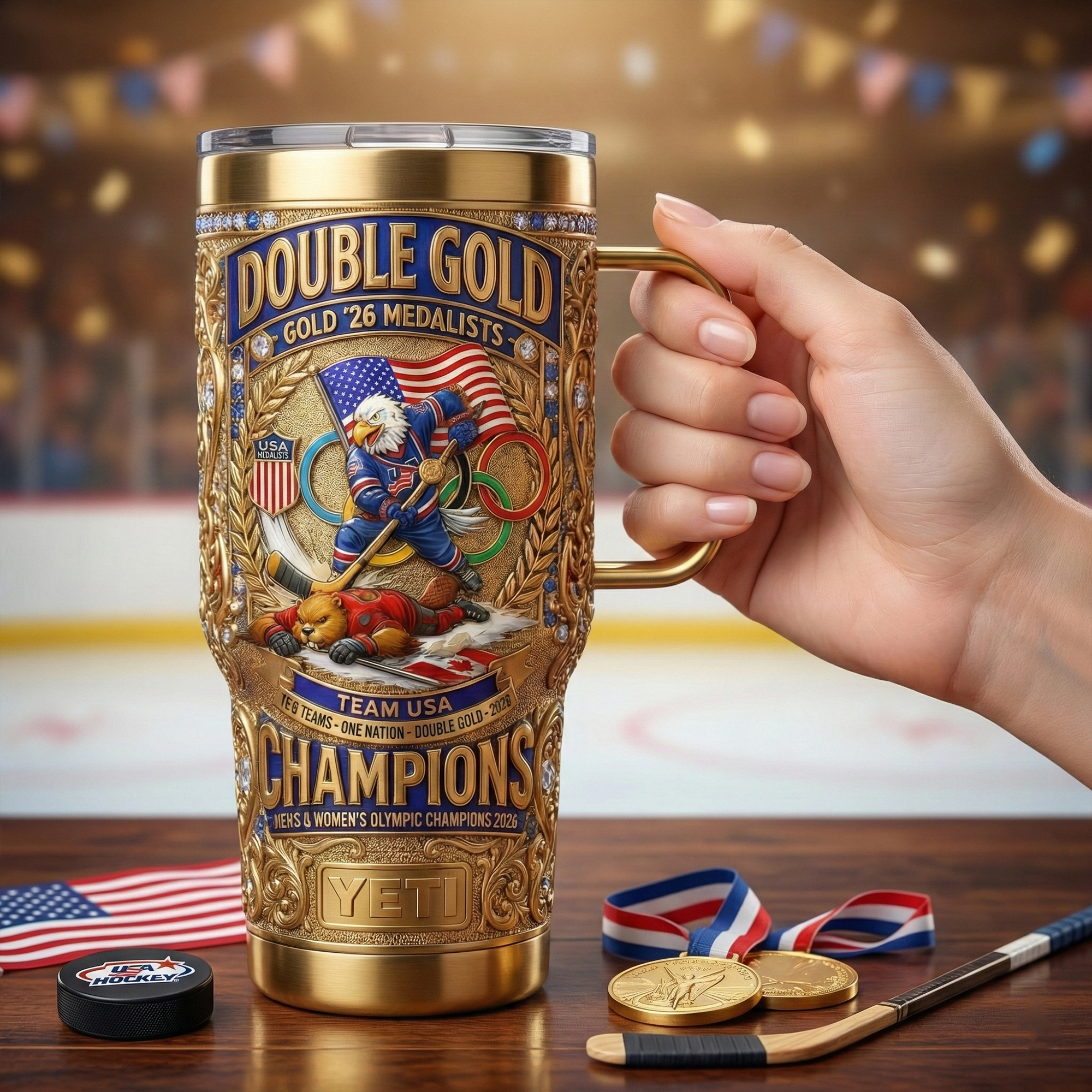 OLHK 40oz Tumbler With Handle LNTH