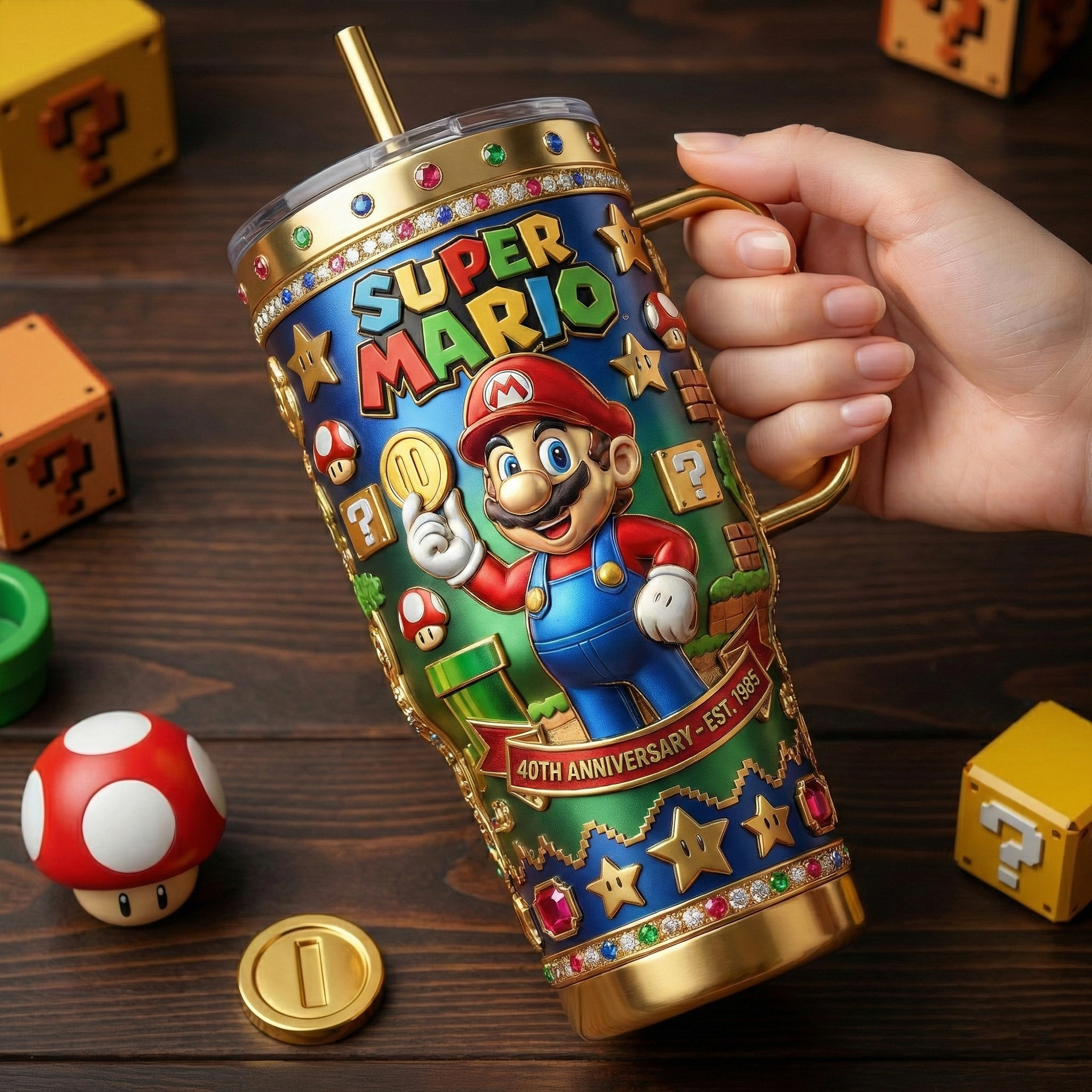 MRO 40oz Tumbler With Handle LNTH