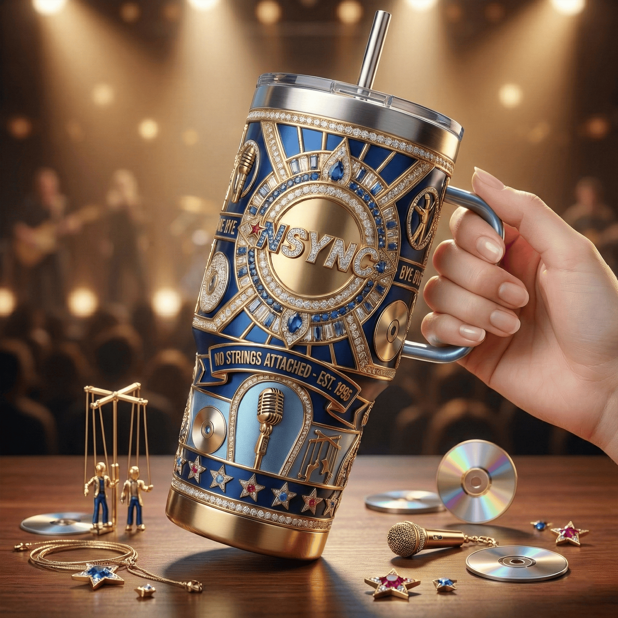 NSYN 40oz Tumbler With Handle LNTH