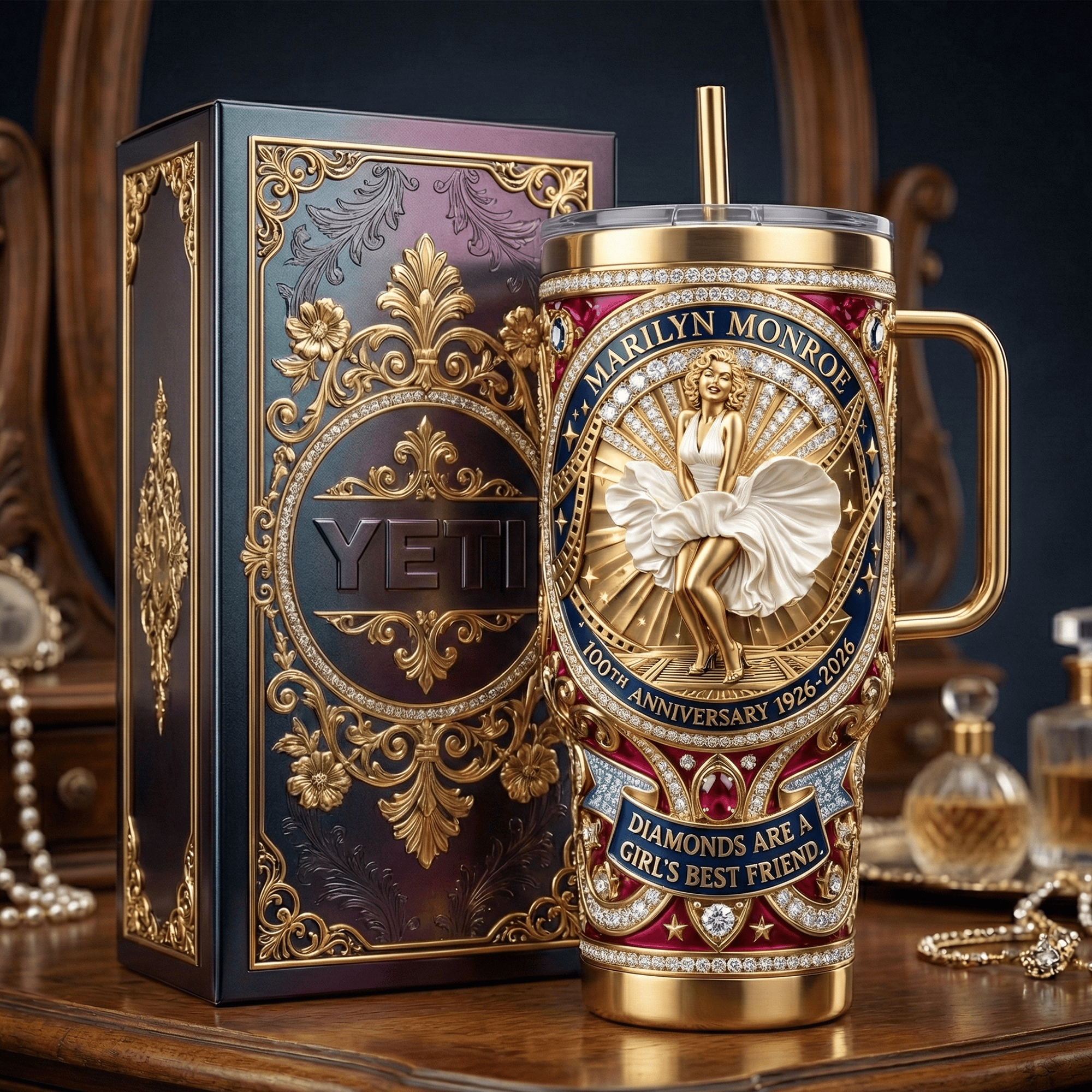 MRMR 40oz Tumbler With Handle LNTH