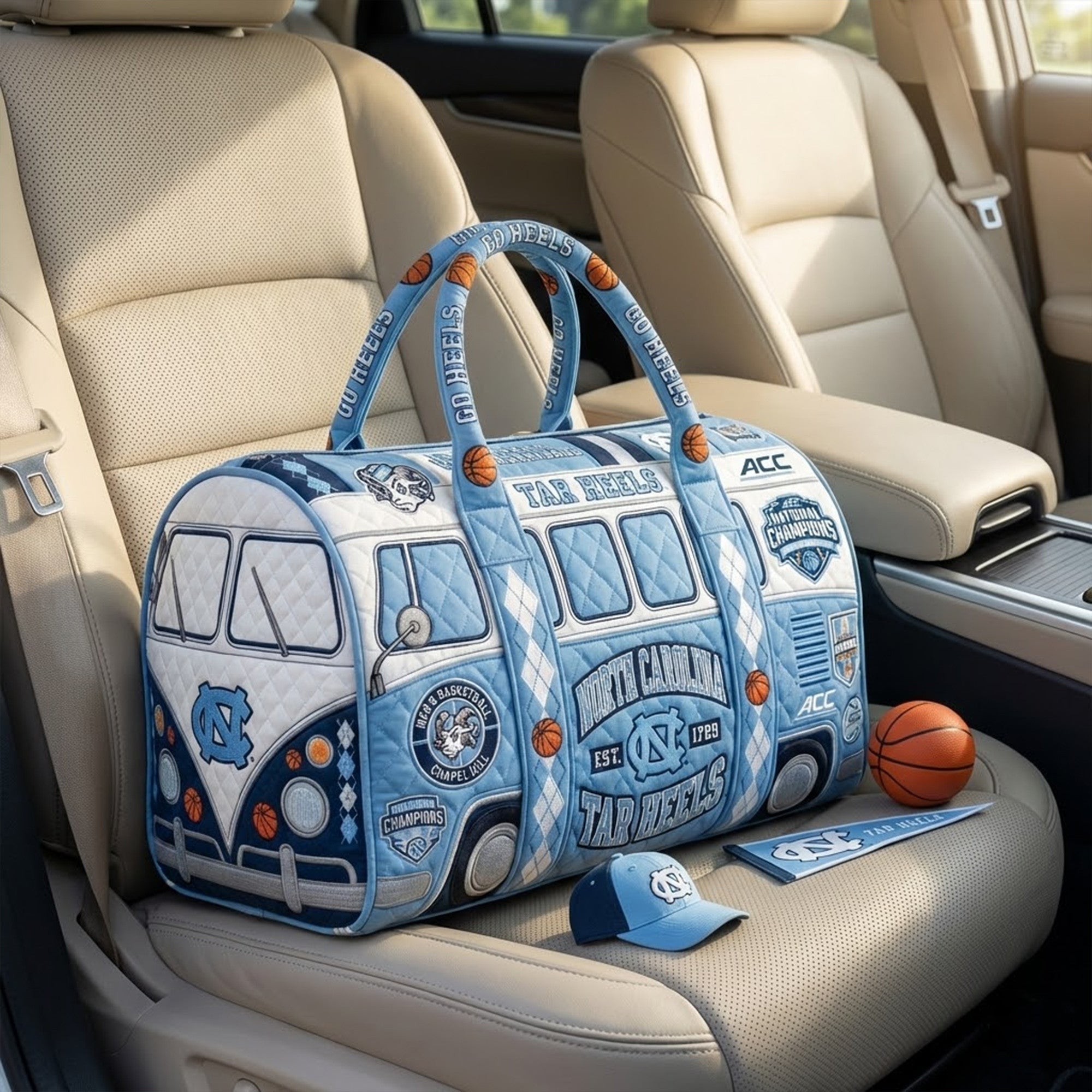 UNC Premium Quilted Duffle Bag TNSM
