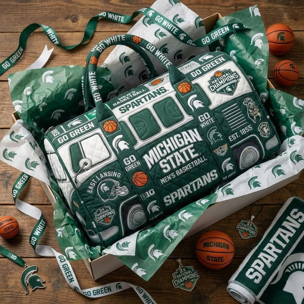 MSU Premium Quilted Duffle Bag TNSM