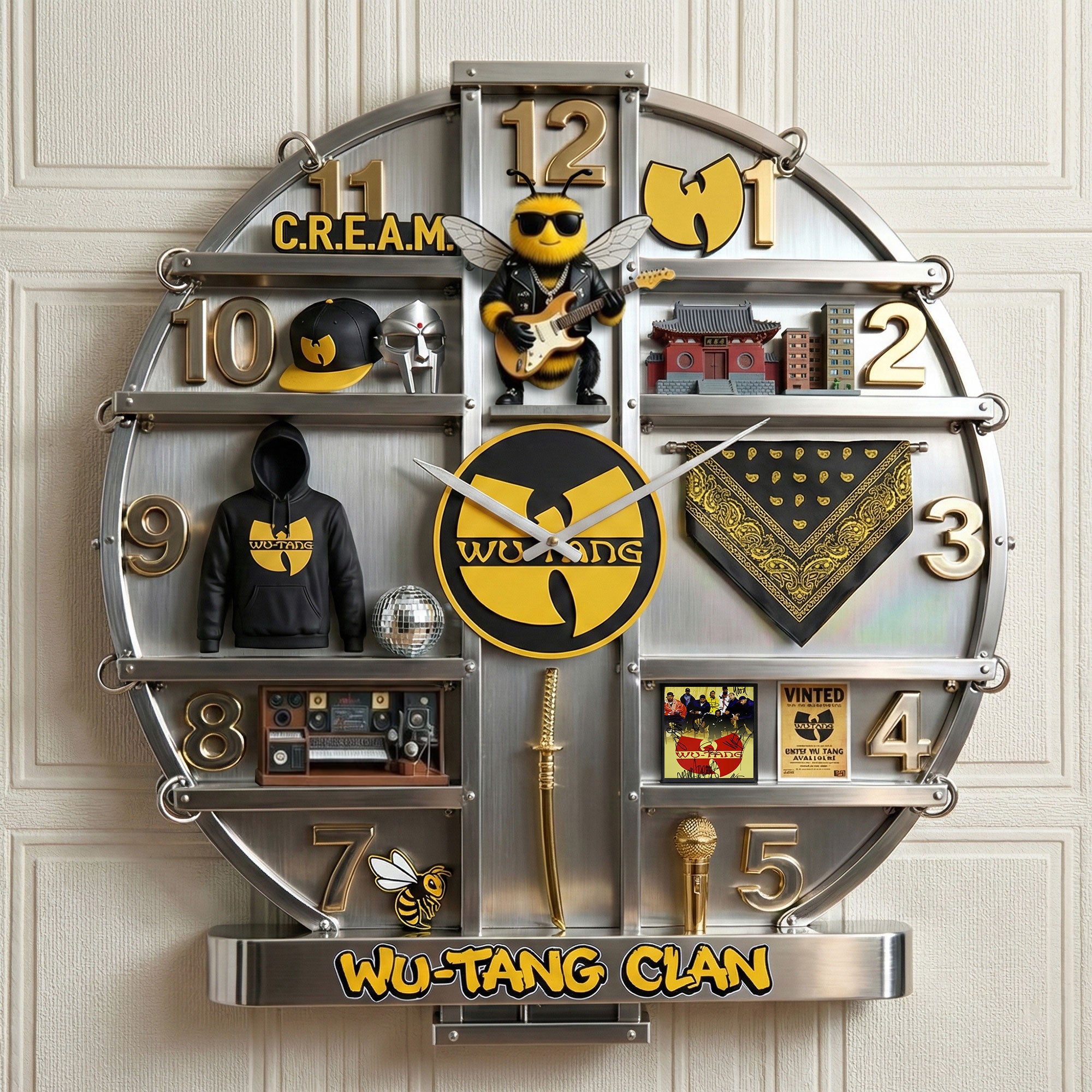 PREMIUM WTC Home Decorative Acrylic Wall Clock HTTT
