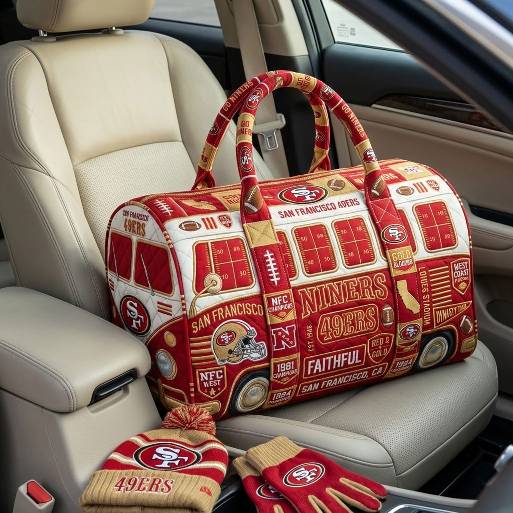SF49 Premium Quilted Duffle Bag TNSM