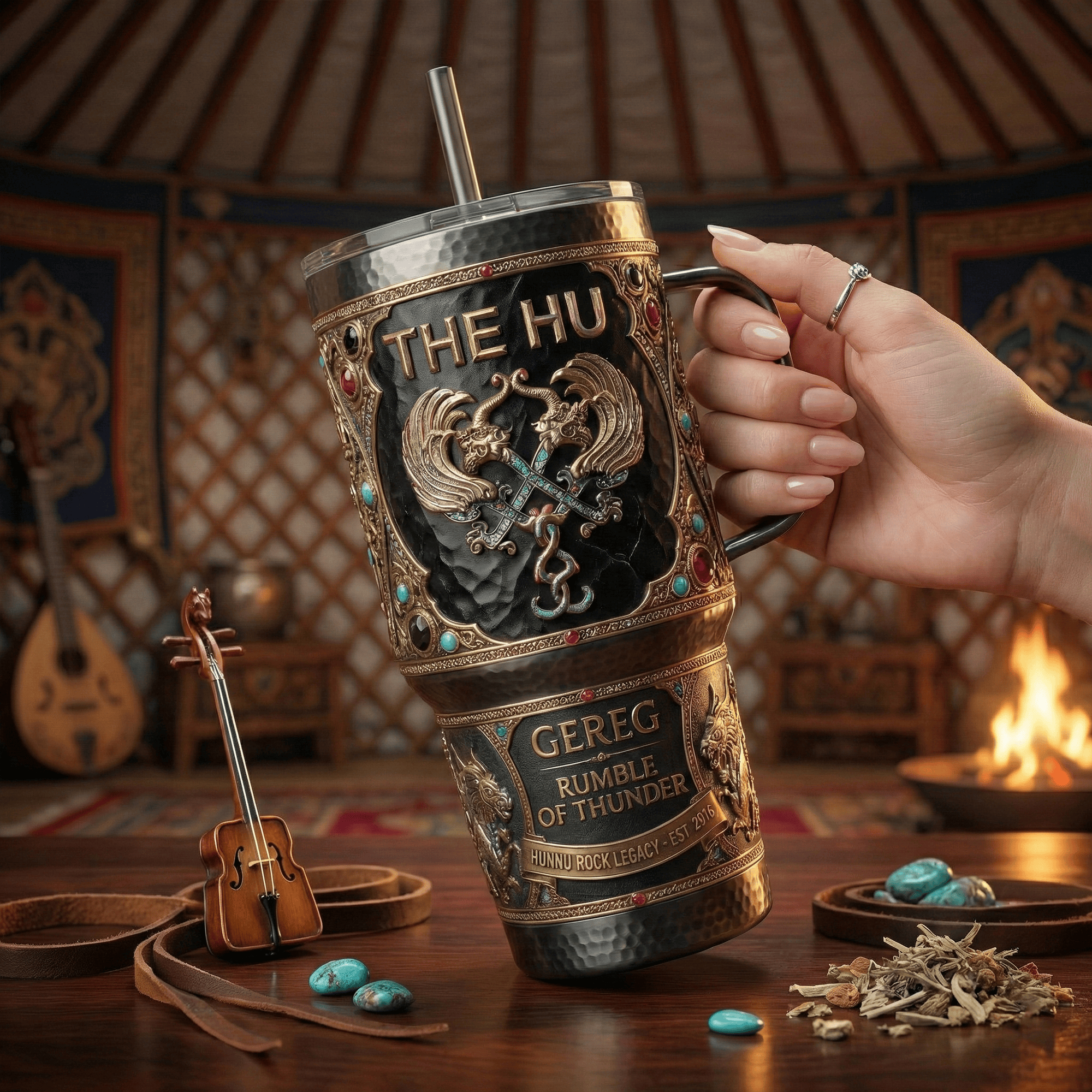 THHU 40oz Tumbler With Handle LNTH