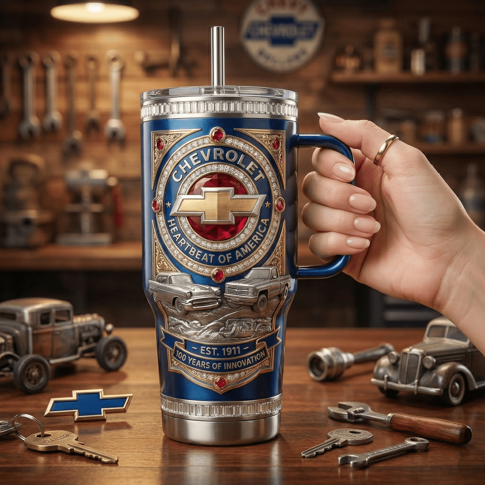 CRCE 40oz Tumbler With Handle LNTH