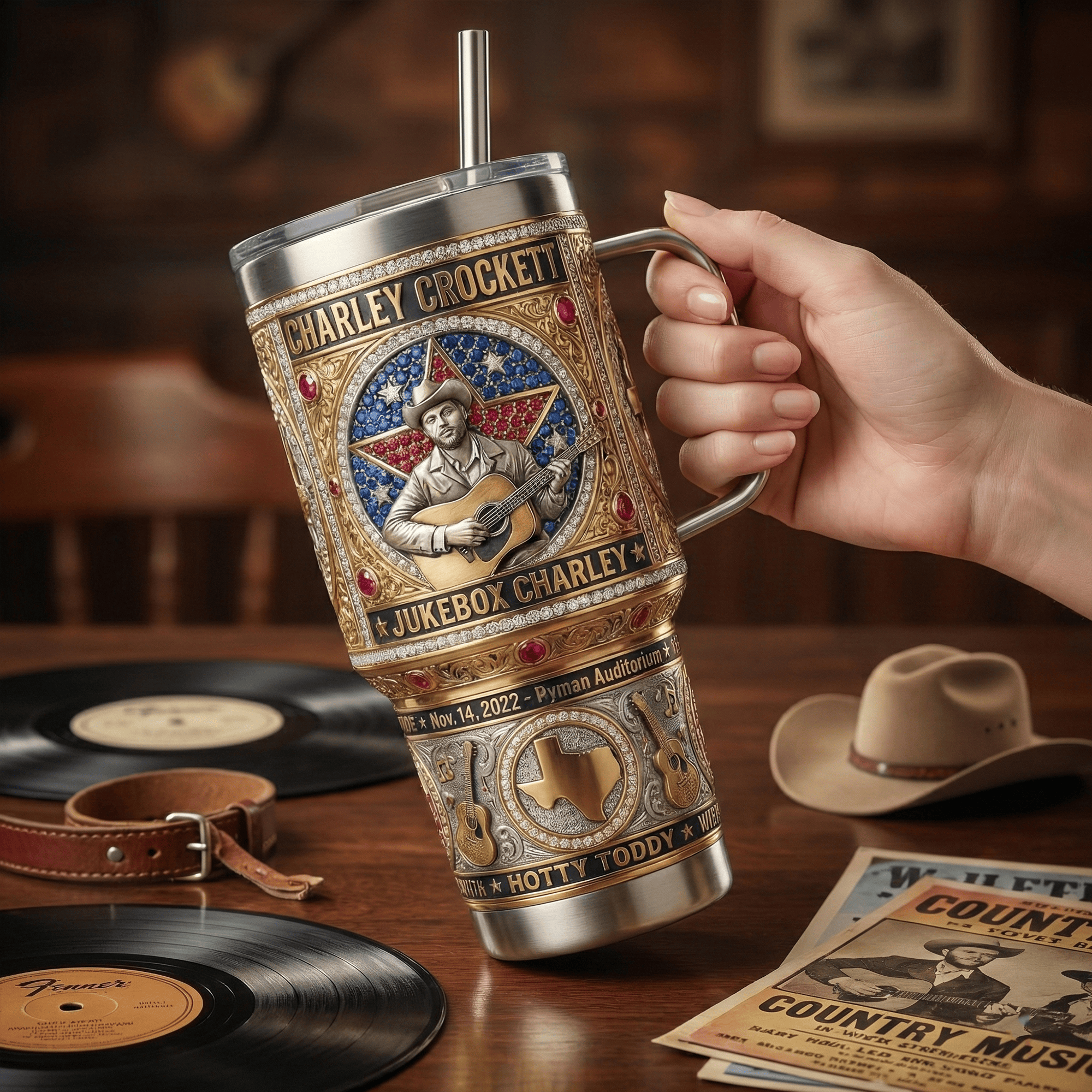 CLCK 40oz Tumbler With Handle LNTH