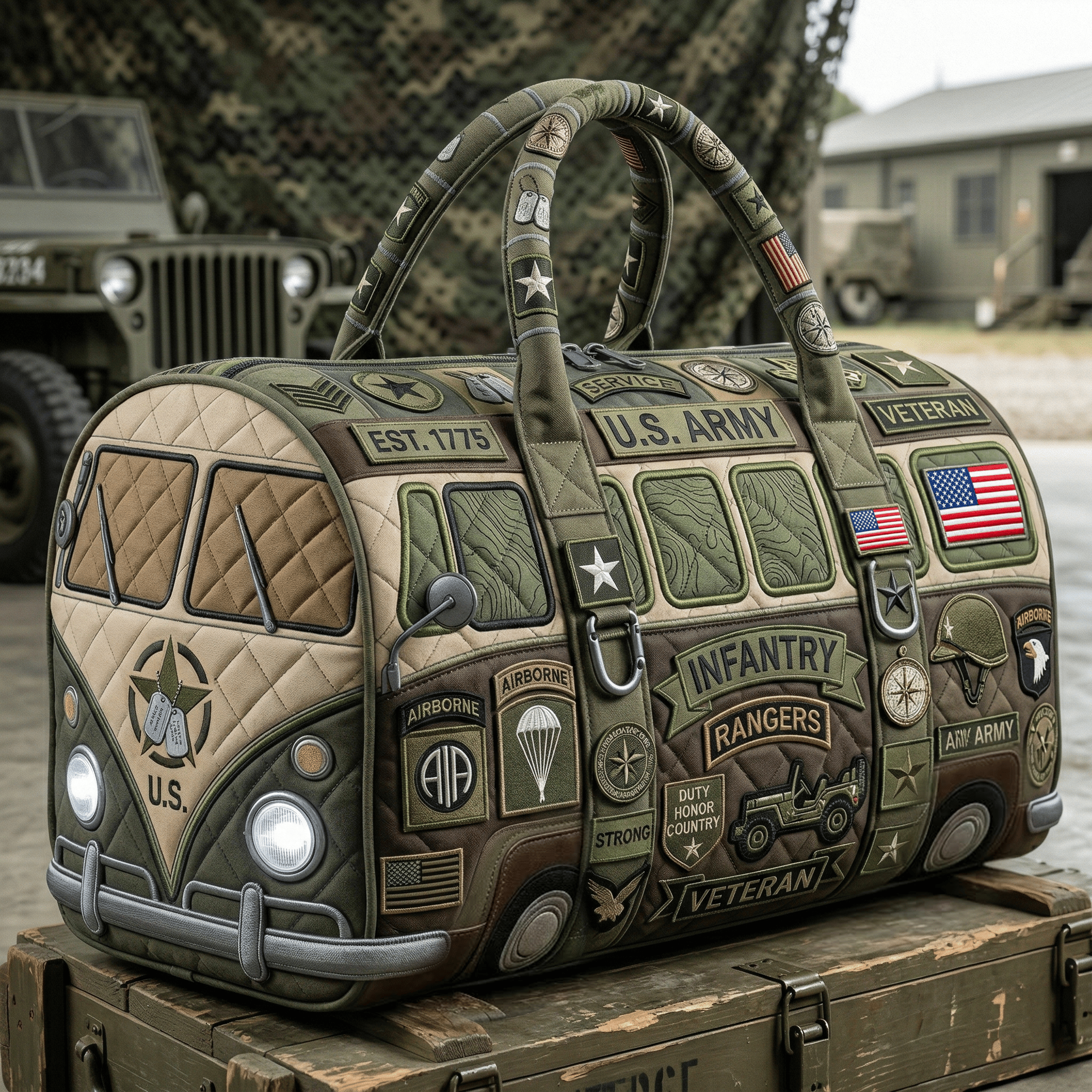 USAR Premium Quilted Duffle Bag HTTT