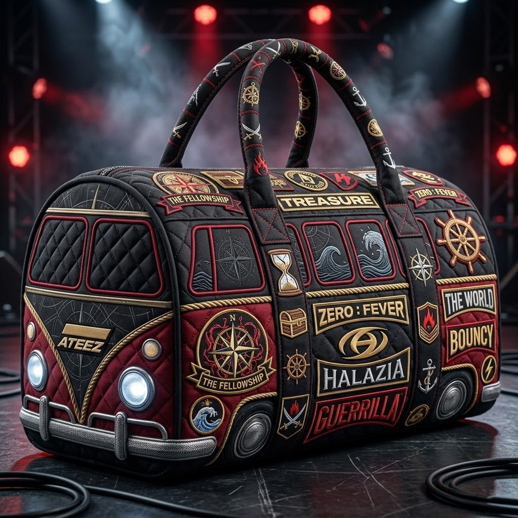 ATEEZ Premium Quilted Duffle Bag TNSM