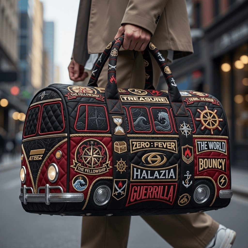 ATEEZ Premium Quilted Duffle Bag TNSM