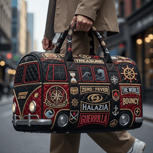 ATEEZ Premium Quilted Duffle Bag TNSM