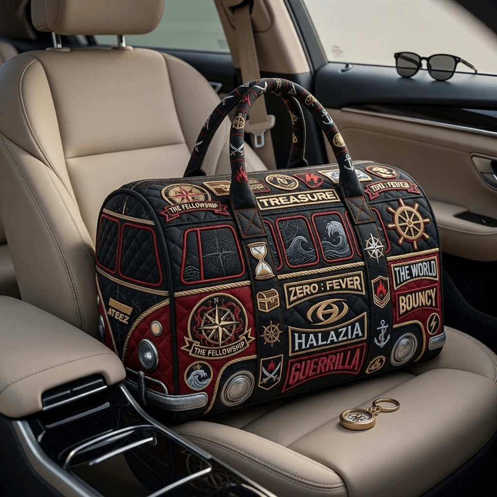 ATEEZ Premium Quilted Duffle Bag TNSM